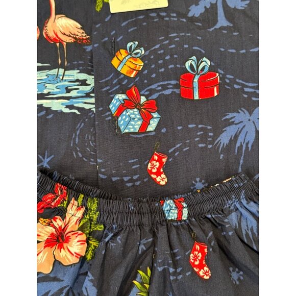 Hawaii Hangover Kids Hawaiian Print Outfit Boys 4 Christmas Santa Shorts Shirt - Picture 6 of 9